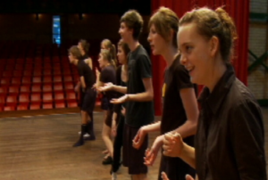 High school Drama students
