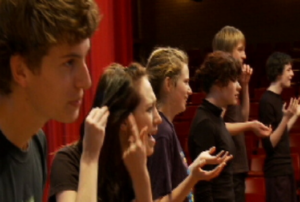 High school Drama students